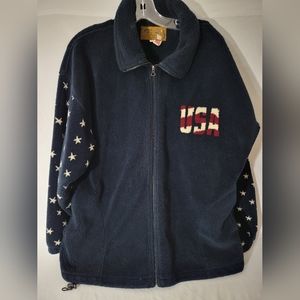 Bear Ridge Outfitters Jacket Men's Blue Fleece XL